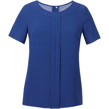 Vêtements Femme Chemises / Chemisiers Brook Taverner Crepe De Chine Bleu
