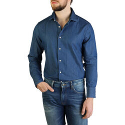 Vêtements Homme Chemises manches longues Tommy Hilfiger - tt0tt06009 Bleu