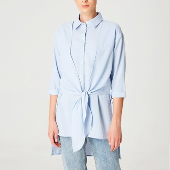 Vêtements Femme Chemises / Chemisiers Revendre des produits JmksportShops Badiane Bleu azur