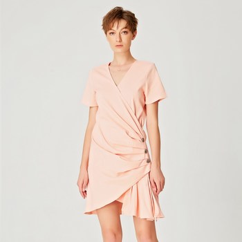 Vêtements Femme Robes courtes Calvin Klein Jea Vanille Rose pâle