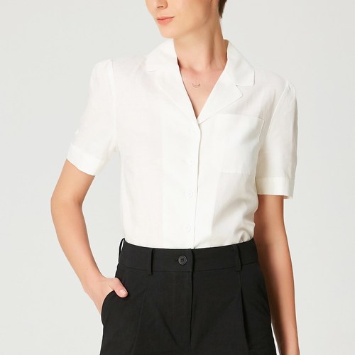 Smart & Joy Bibasse Blanc - Vêtements Chemises / Chemisiers Femme 38,00 €