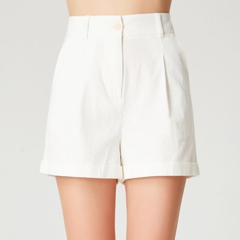 Vêtements Femme Shorts / Bermudas Smart & Joy Bergamote Blanc