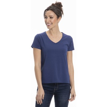 Vêtements Femme T-shirts manches courtes Gerard Pasquier T-shirt confort TANIA Bleu