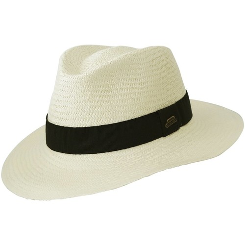 Accessoires textile Chapeaux Chapeau-Tendance Véritable chapeau panama naturel T57 Blanc