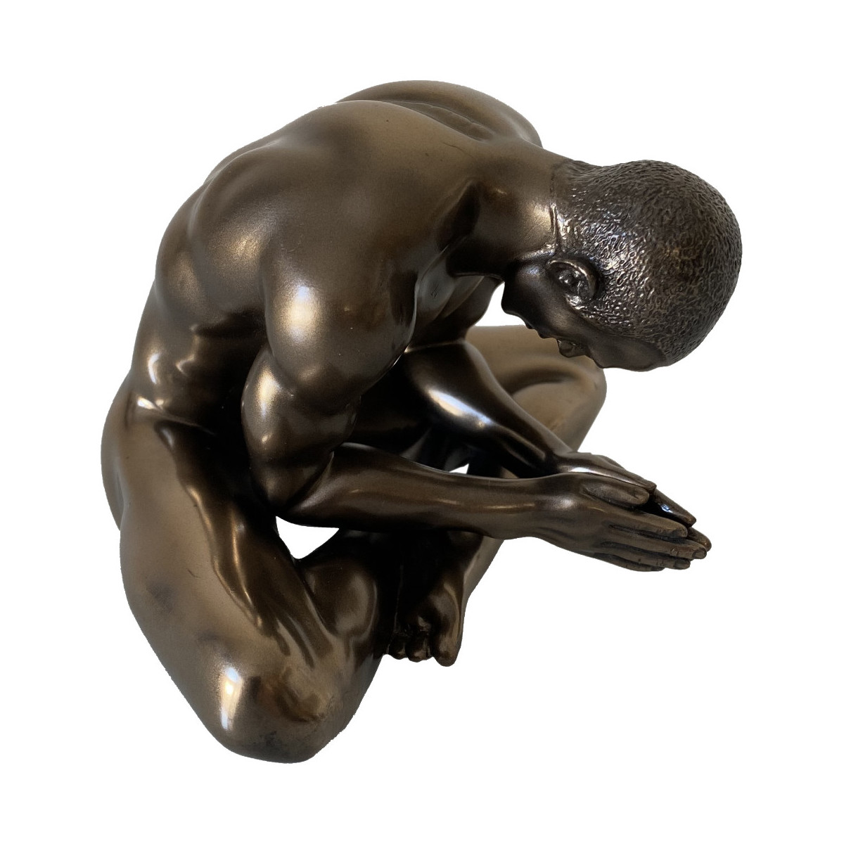 Maison & Déco Statuettes et figurines Parastone Statuette Body-Talk en résine - Homme assis 8 cm Doré