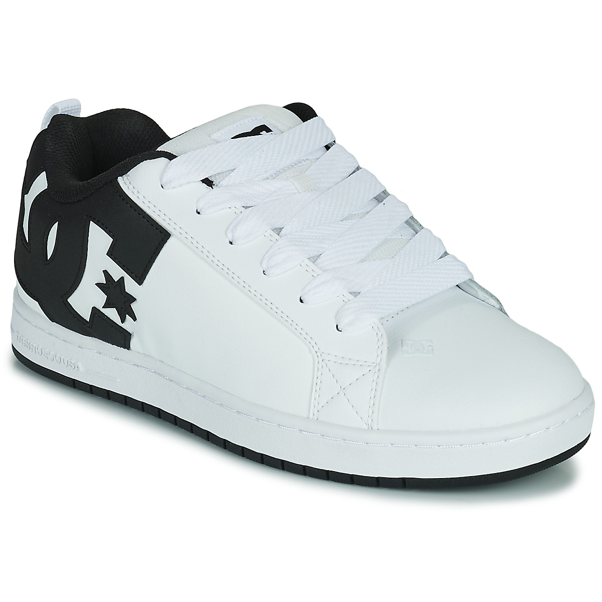 Chaussures Homme Force Low-tops Sneakers COURT GRAFFIK Blanc / Noir