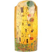 Suivi de commande Vases, caches pots d'intérieur Muzeum Vase en céramique silhouette - Klimt - Le Baiser 22.2 cm Jaune