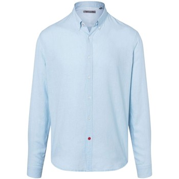 Vêtements Homme Chemises manches longues Timezone Chemise Hommes Timzeone ref 53096 Bleu Clair Bleu