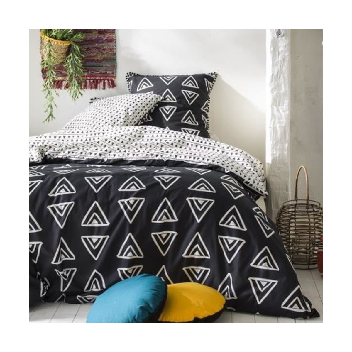 Maison & Déco Parures de lit Lefebvre-Textile Parure de lit 220 x 240 cm - GOA NAPPA Noir
