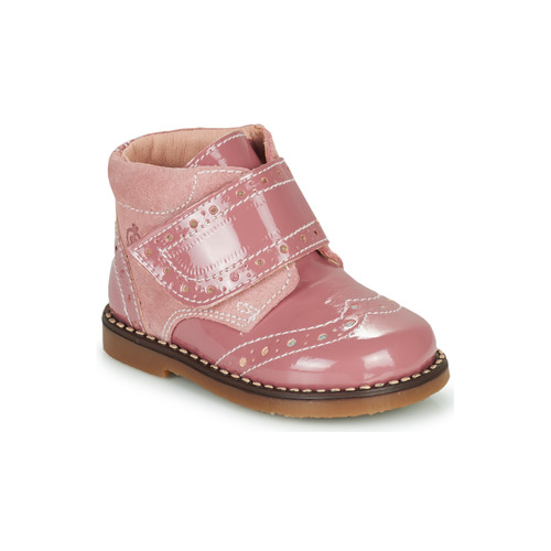 Chaussures Fille Boots Citrouille et Compagnie PROYAL Rose vernis