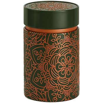 Maison & Déco Lustres / suspensions et plafonniers Eigenart Petite boite Mandala fond gris pour le thé Contenance 150 gr Gris