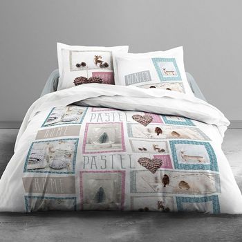 Sélection femme à moins de 70 Parures de lit Lefebvre-Textile Parure de lit Home 220 x 240 cm Multicolore