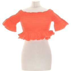 Vêtements Femme Tops / Blouses Naf Naf Top Manches Courtes  36 - T1 - S Orange