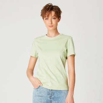 T-shirts Manches Courtes Smart & Joy Studio Vert anis - Vêtements T-shirts manches courtes Femme 35 