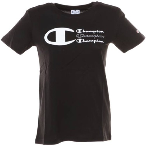 Vêtements Femme Calvin Klein Performance Cooltouch Czarny T-shirt do biegania z taśmą z logo Champion 112604-KK001 Noir