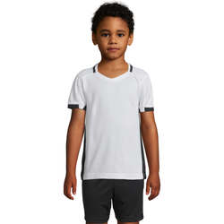 Vêtements Fille T-shirts linen manches courtes Sols CLASSICO KIDS Blanco Negro Blanco
