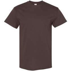 Vêtements Homme T-shirts manches courtes Gildan 5000 Marron foncé