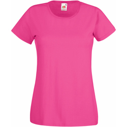Vêtements Femme T-shirts manches courtes Fruit Of The Loom 61372 Fuchsia