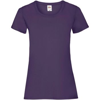 Vêtements Femme classic-collar cotton-poplin shirt Fruit Of The Loom 61372 Violet