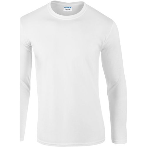 Vêtements Homme T-shirts manches longues Gildan 64400 Blanc
