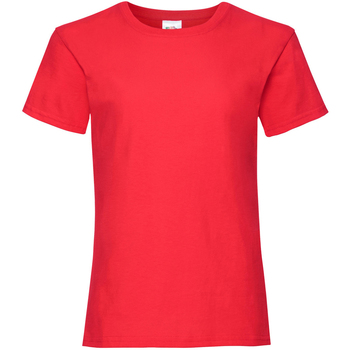 Vêtements Fille T-shirts Sort manches courtes Fruit Of The Loom 61005 Rouge