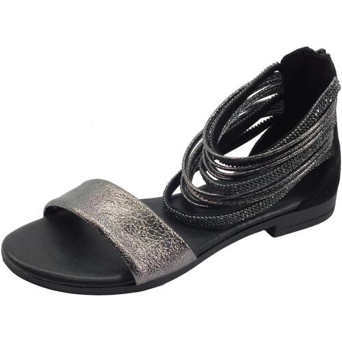 Chaussures Femme Sandales et Nu-pieds IgI&CO 1679700 Scamosciato Laminato Noir