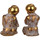 Maison & Déco Statuettes et figurines Signes Grimalt Bouddha Set 2 Unités Doré
