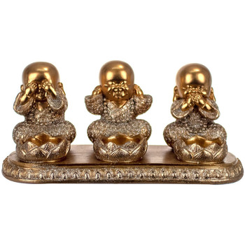 Maison & Déco Statuettes et figurines Signes Grimalt Figure 3 Bouddhas Set 3 U Dorado