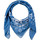 Accessoires textile Femme Echarpes / Etoles / Foulards Votre prénom doit contenir un minimum de 2 caractères Foulard carré Etika Bleu