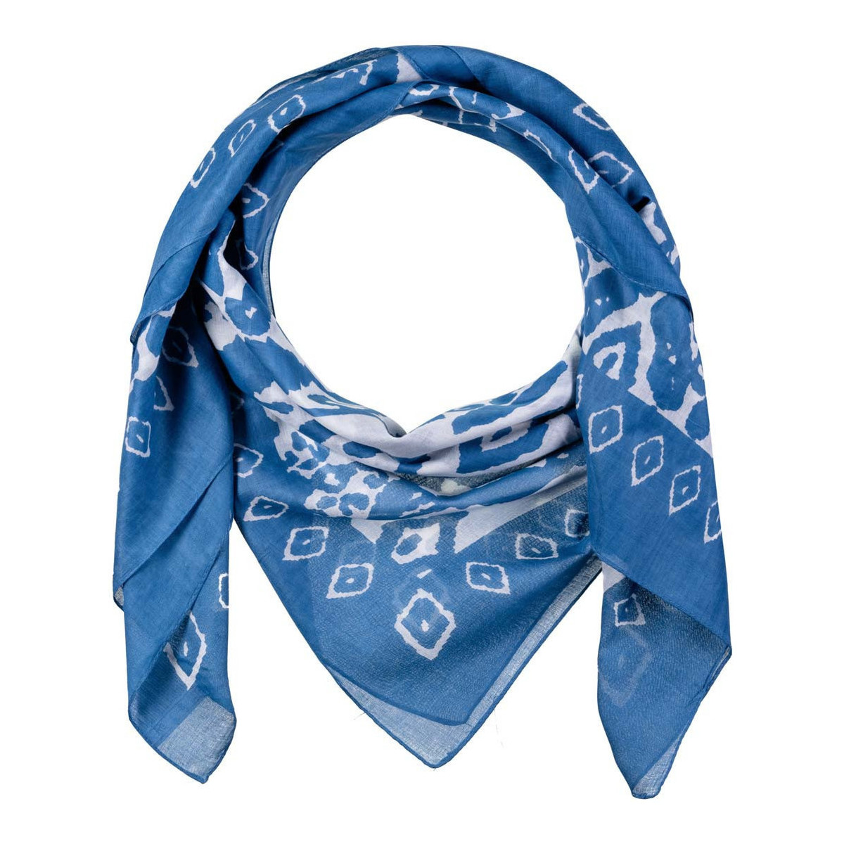 Accessoires textile Femme Echarpes / Etoles / Foulards Votre prénom doit contenir un minimum de 2 caractères Foulard carré Etika Bleu