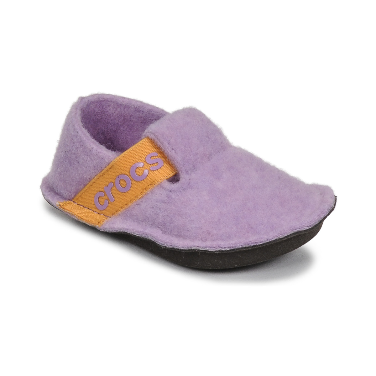 Chaussures Enfant Chaussons Crocs CLASSIC SLIPPER K Violet / Jaune