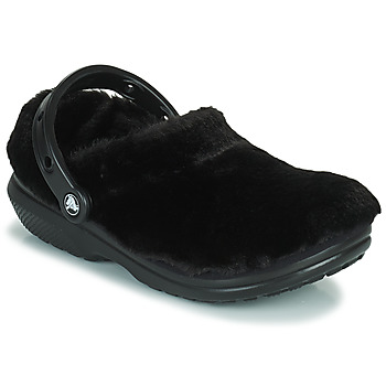 Chaussures Femme Sabots Crocs CLASSIC FUR SURE Noir