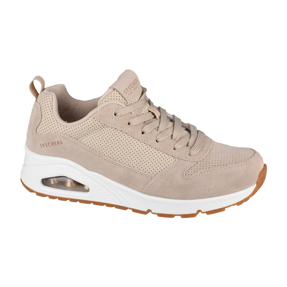 Chaussures Femme Baskets basses Skechers Uno-Two For The Show Beige