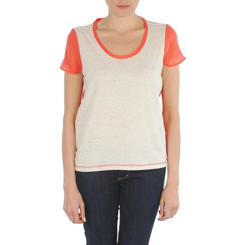 Vêtements Femme White 2 Pack Cotton Puff Sleeve T-Shirts Single 3-16yrs Eleven Paris EDMEE Beige / orange