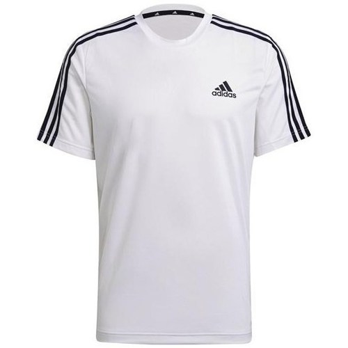 Vêtements Homme T-shirts manches courtes adidas Originals Aeroready Designed TO Move Sport 3STRIPES Tee Blanc