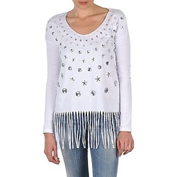 Vêtements Femme T-shirts manches longues Manoush TUNIQUE LIANE Blanc