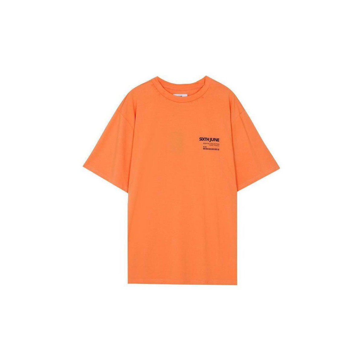 Vêtements Homme T-shirts manches courtes Sixth June T-shirt  barcode Orange