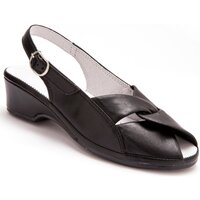 Chaussures Femme Sandales et Nu-pieds Pediconfort Sandales en cuir extra-larges noir