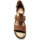 Chaussures Femme Sandales et Nu-pieds Pediconfort Sandales fantaisie en cuir Marron