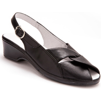 Chaussures Femme Sandales et Nu-pieds Pediconfort Sandales en cuir au confort maxi noir