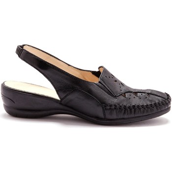 Chaussures Femme en 4 jours garantis Pediconfort Sandales ajourées talon 4cm Noir