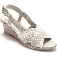 Chaussures Femme Fiorentini + Bak Pediconfort Sandales bicolores grande largeur grisblanc