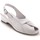 Chaussures Femme Sandales et Nu-pieds Pediconfort Sandales en cuir extra-larges Blanc