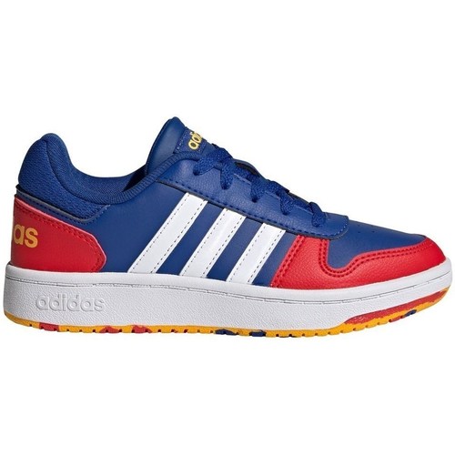 adidas Originals JR Hoops 20 Rouge, Bleu - Chaussures Baskets basses Enfant  71,00 €