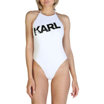 Vêtements Femme Maillots de bain 1 pièce Karl Lagerfeld - kl21wop03 Blanc