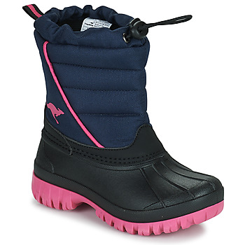 Chaussures Fille Bottes de neige Kangaroos K-BEN Marine / Rose