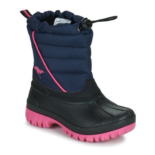 Chaussures Fille Bottes de neige Kangaroos K-BEN Marine / Rose
