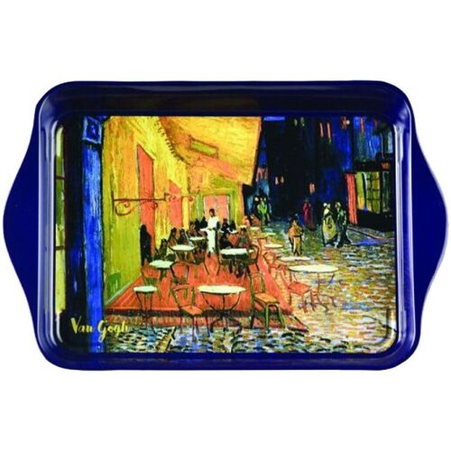 Corine De Farme Vides poches Enesco Plateau vide poche Van Gogh 21 x 14 cm Bleu