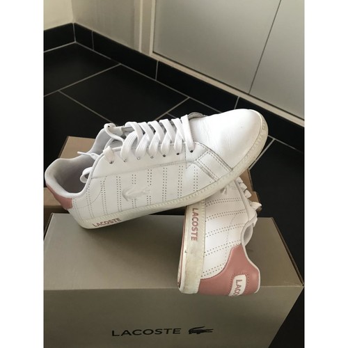 Chaussures Femme Lacoste carnaby evo 419 2 sma mens shoes white-dark green 7-38sma0044-1r5 Baskets Lacoste femme Blanc