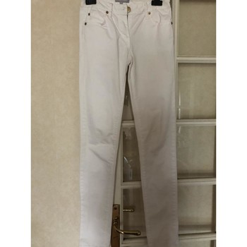 Vêtements Femme Jeans skinny Version Originale Pantalon blanc skinny 34 Blanc